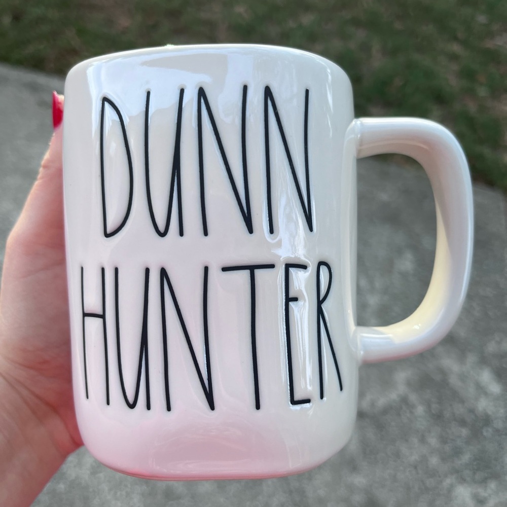 Rae Dunn Hunter White Mug